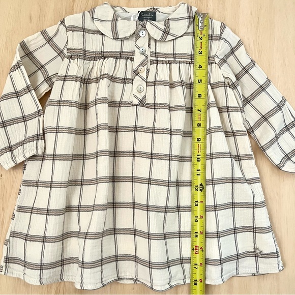 Tocoto Vintage Checkered Dress - Picture 9 of 10